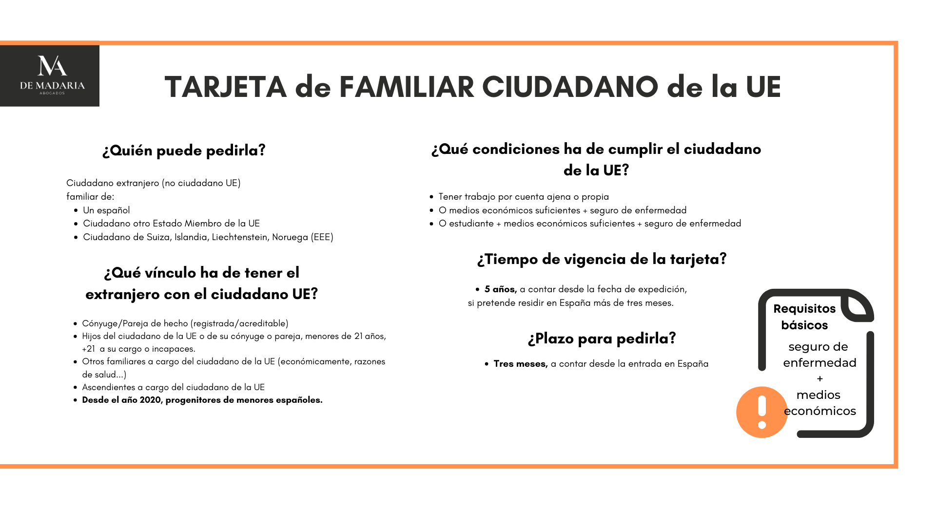 tarjeta de familiar ciudadano ue